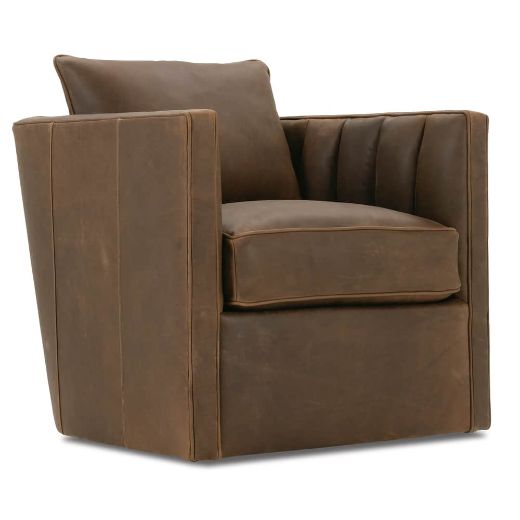 Picture of Kitt Leather Swivel Chair